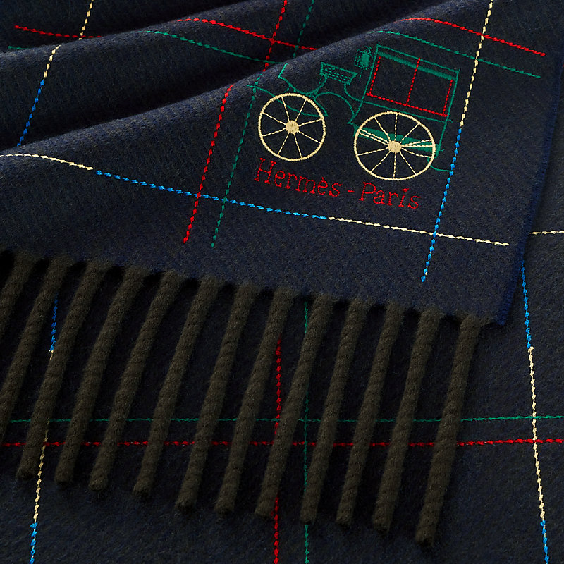 Brodee A Toute Berline ! scarf - Blue | Hermès USA